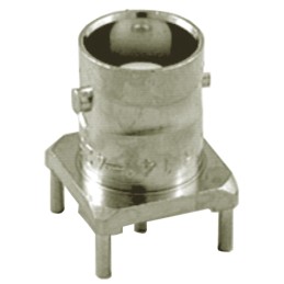 1 pcs - Radiall, jack PCB Mount BNC Connector, 50Ω, Through Hole Termination, Straight Body
