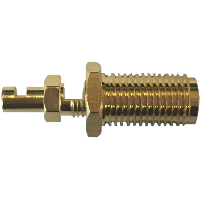 1 pcs - RF Solutions CON Series, jack Panel Mount SMA Connector, 50Ω, Solder Termination, Straight Body