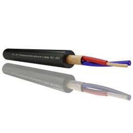 1 Reel of 100 M - RS PRO Screened 2 Core Microphone, 0.25 mm² CSA, 6.35mm od, 100m, Black