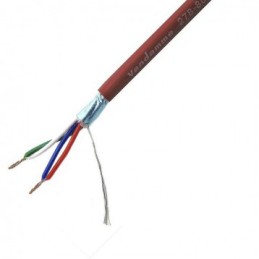 1 Reel of 100 M - Van Damme Screened Microphone Cable, 0.08 mm² CSA, 3.7mm od, 100m, Brown