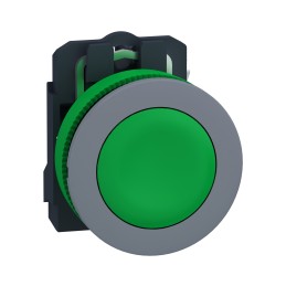 1 pcs - Schneider Electric XB5 Series Push Button, 22mm Cutout, 1 NO, 600V, IP66, IP67