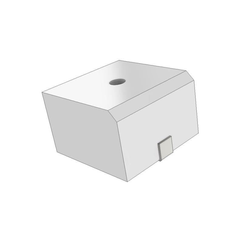 1 pcs : SMT-1830-TW-2-R - Buzzers Transducer, Externally Driven Piezo 10 V 7mA 3kHz 86dB @ 10V, 10cm Surface Mount Solder Pads
