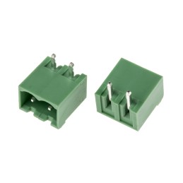 10 pcs - RS PRO 5.0mm Pitch 2 Way Right Angle Pluggable Terminal Block, Header, Through Hole, Solder Termination