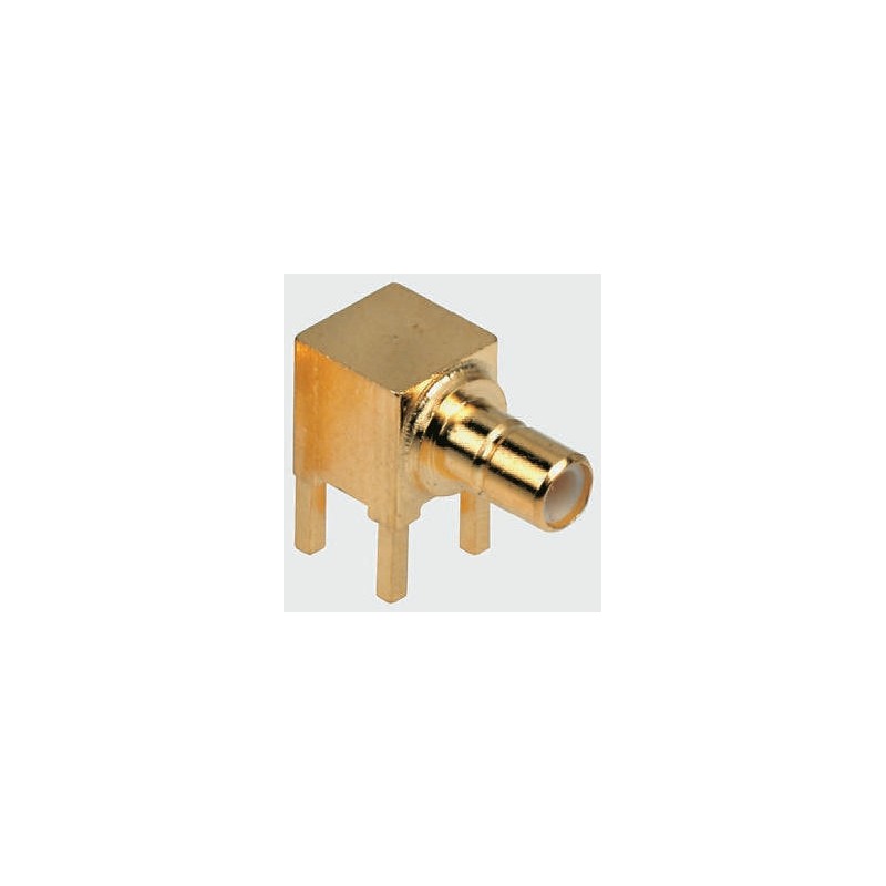 1 pcs - TE Connectivity, jack Through Hole SMB Connector, 50Ω, Solder Termination, Right Angle Body