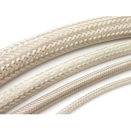1 Reel of 100 M - RS PRO Expandable Braided Nickel Plated Copper Cable Sleeve, 6mm Diameter, 100m Length