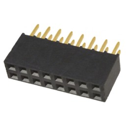 1 pcs - Samtec SSQ Series Straight Through Hole Mount PCB Socket, 16-Contact, 2-Row, 2.54mm Pitch, Solder Termination