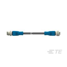 1 pcs - TE Connectivity Straight Female, Male 5 way M12 to Straight 5 way M12 Sensor Actuator Cable, 500mm