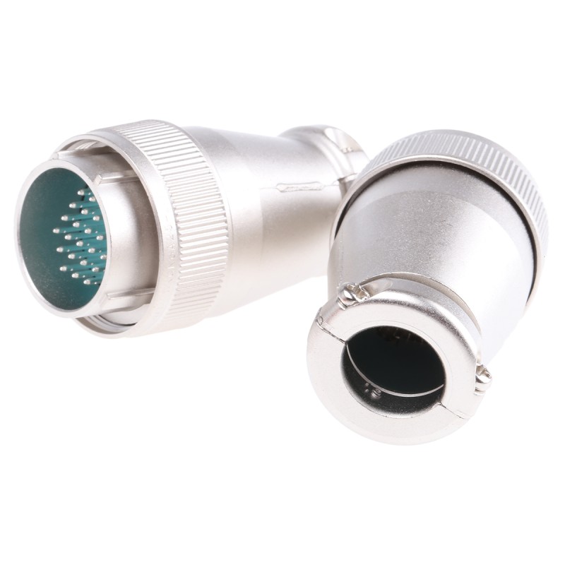 50 pcs - JAE Circular Connector, 24 Contacts, Cable Mount, Miniature Connector, Plug, Male, SRCN Series