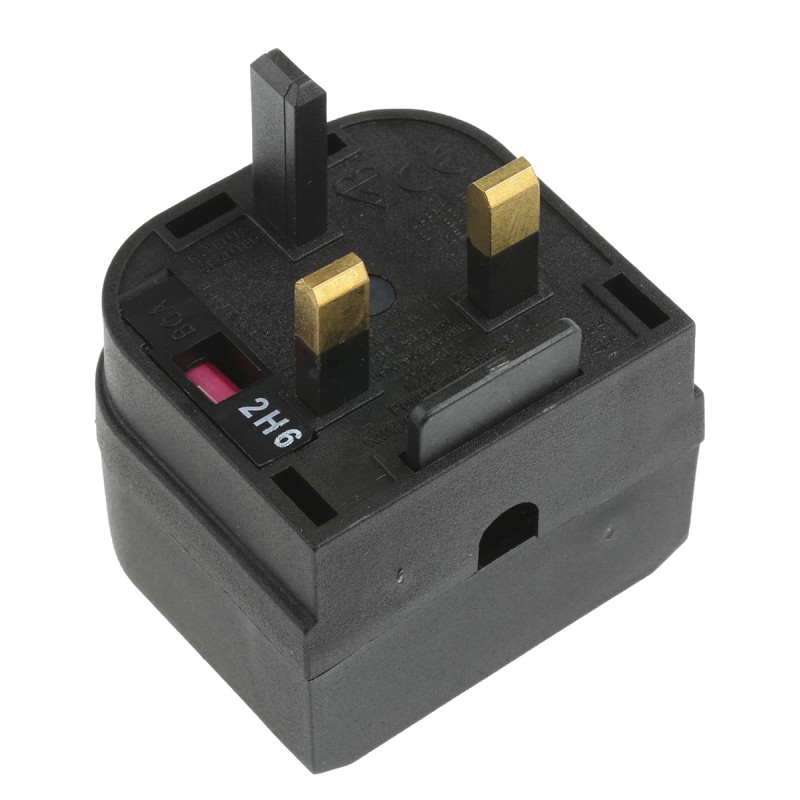 1 pcs - PowerConnections Europe to UK Mains Connector Converter, Rated At 2.5A