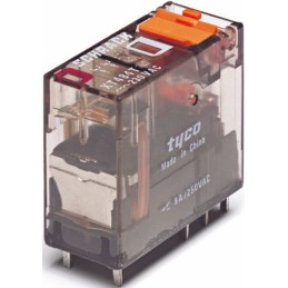 1 pcs - TE Connectivity PCB Mount Power Relay, 24V ac Coil, 8A Switching Current, DPDT