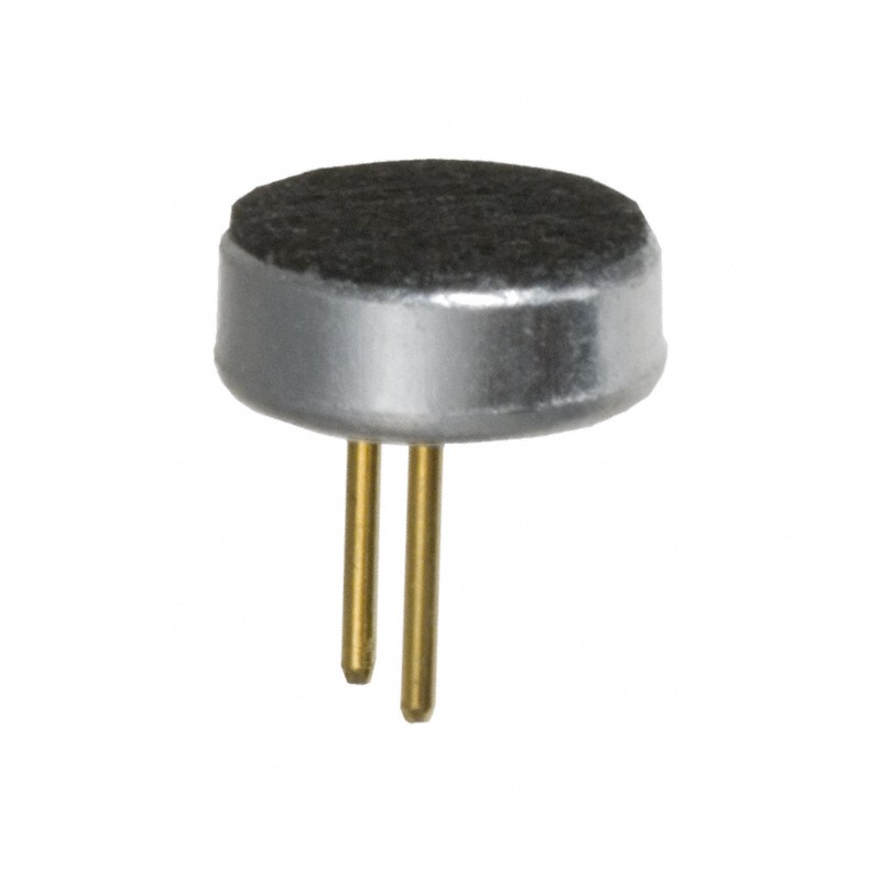 1 pcs : TOM-1545P-R - 100 Hz ~ 10 kHz Analog Microphone Electret Condenser 2 V ~ 10 V Omnidirectional (-45dB ±3dB) PC Pins