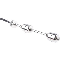 1 pcs - Sensata / Cynergy 3 SSF67 Series Vertical Stainless Steel Float Switch, Float, 1m Cable, NO/NC