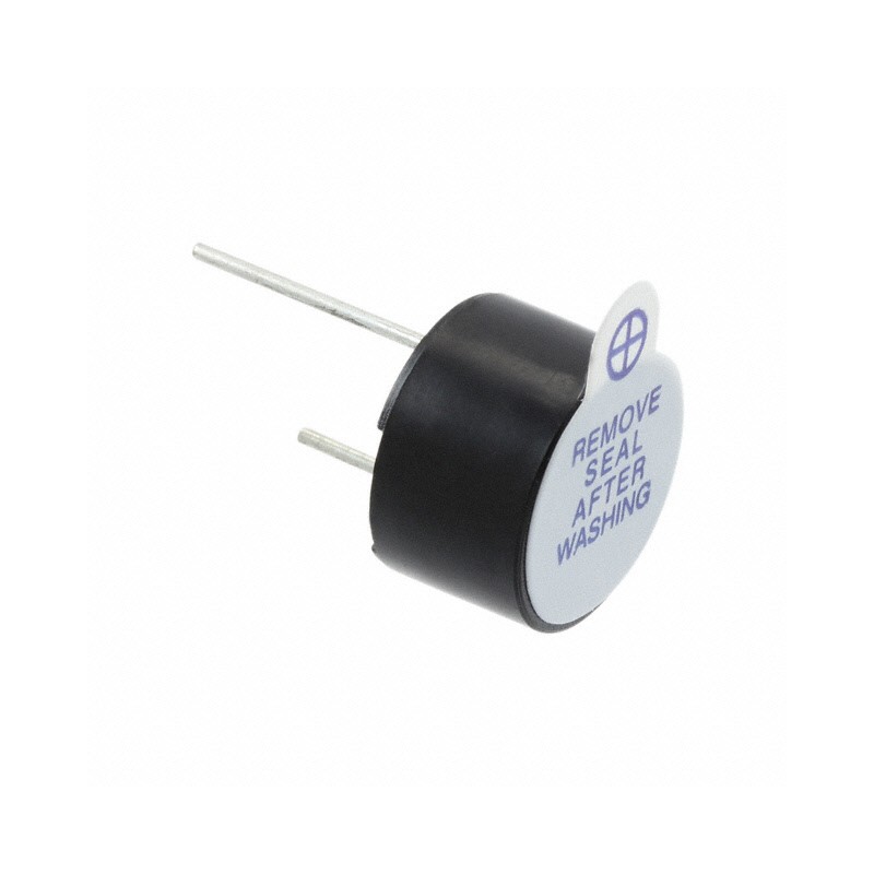 1 pcs : PB-12N23MPW-12Q - Buzzers Indicator, Internally Driven Magnetic 12 V 50mA 2.3kHz 85dB @ 12V, 10cm Through Hole PC Pins