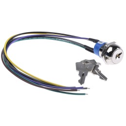 1 pcs - Key Switch, DPST, 4 A @ 28 V dc 2-Way Flat-Key