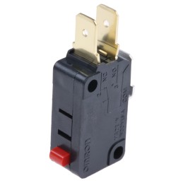 1 pcs - Omron Plunger Micro Switch, Tab Terminal, 16 A @ 250 V ac, SPDT, IP40
