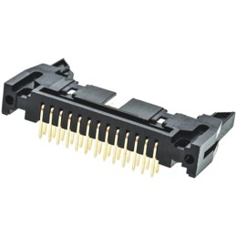 1 pcs - Amphenol ICC T816 Series Right Angle Through Hole PCB Header, 26 Contact(s), 2.54mm Pitch, 2 Row(s), Shrouded