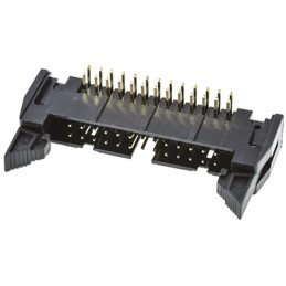 1 pcs - Amphenol ICC T816 Series Right Angle Through Hole PCB Header, 26 Contact(s), 2.54mm Pitch, 2 Row(s), Shrouded
