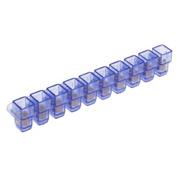 10 pcs - RS PRO Non-Fused Terminal Block, 10-Way, 2.5 mm² Wire, Screw Termination