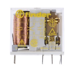 1 pcs - Finder PCB Mount Force Guided Relay, 24V dc Coil Voltage, 2 Pole, DPDT