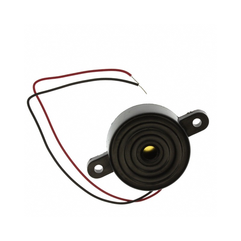 1 pcs : CPE-270H - Buzzers Indicator, Internally Driven Piezo 12 V 12mA 3.5kHz 96dB @ 12V, 30cm Panel Mount, Flange Wire Leads