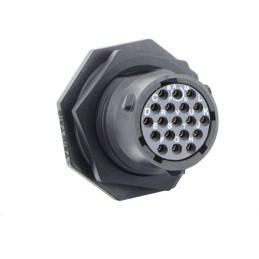 1 pcs - Souriau Circular Connector, 19 Contacts, Cable Mount, Socket