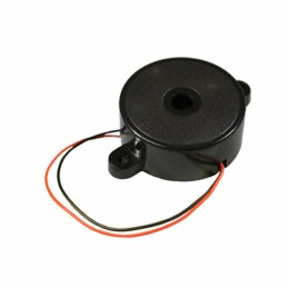1 pcs : PK-21N30WQ - Buzzers Indicator, Internally Driven Piezo 12 V 12mA 3kHz 80dB @ 12V, 30cm Panel Mount, Flange Wire Leads
