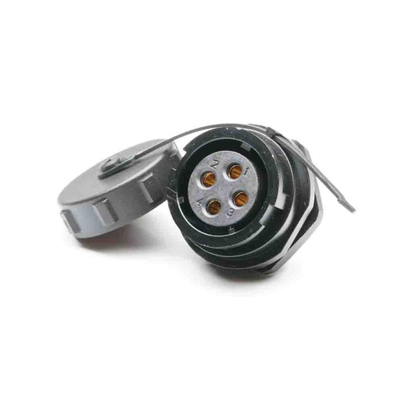 1 pcs - RS PRO Circular Connector, 4 Contacts, Panel Mount, Socket, Female, IP67