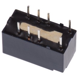 1 pcs - Panasonic PCB Mount Signal Relay, 12V dc Coil, 2A Switching Current, DPDT