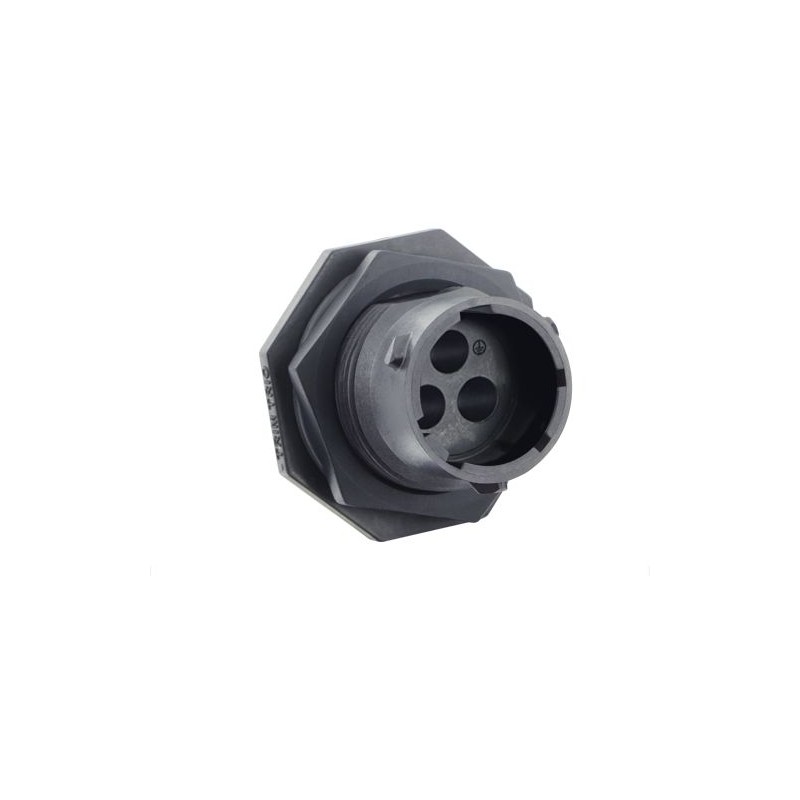 1 pcs - Souriau Circular Connector, 3 Contacts, Cable Mount, Socket