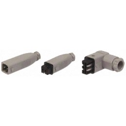 1 pcs - Hirschmann, ST IP54 White Cable Mount 5+PE Industrial Power Socket, Rated At 10A, 250 V, 400 V