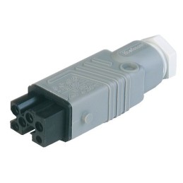 1 pcs - Hirschmann, ST IP54 White Cable Mount 5+PE Industrial Power Socket, Rated At 10A, 250 V, 400 V