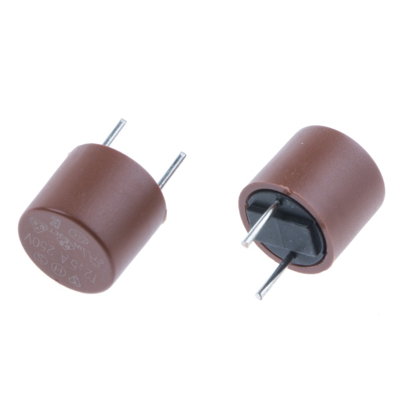 10 pcs - RS PROPC Board Non Resettable Fuse, Radial 2.5A, 250V ac