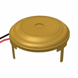 1 pcs : AT-2250-T-LW50-R - Buzzers Transducer, Externally Driven Piezo 15 V 5mA 5kHz 92dB @ 15V, 10cm Through Hole PC Pins