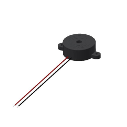 1 pcs : AI-4228-TF-LW140-7-R - Buzzers Indicator, Internally Driven Piezo 12 V 12mA 2.8kHz 100dB @ 12V, 30cm Panel Mount, Flange