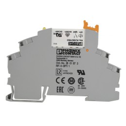 1 pcs - Phoenix Contact RIF-0-RPT-12DC/ 1 Series Interface Relay, DIN Rail Mount, 12V dc Coil, SPST, 1-Pole