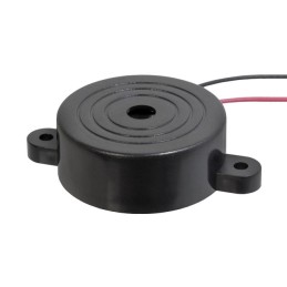 1 pcs : CPI-4116-85PM - Buzzers Indicator, Internally Driven Piezo 12 V 10mA 2.8kHz 85dB @ 12V, 30cm Panel Mount, Flange Wire Le