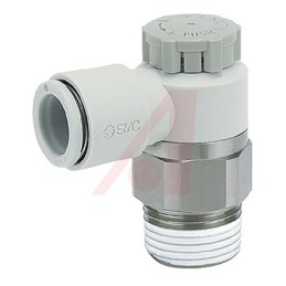 1 pcs - SMC AS Series Threaded Speed Controller, R 1/8 Inlet Port x 1/8in Tube Outlet Port