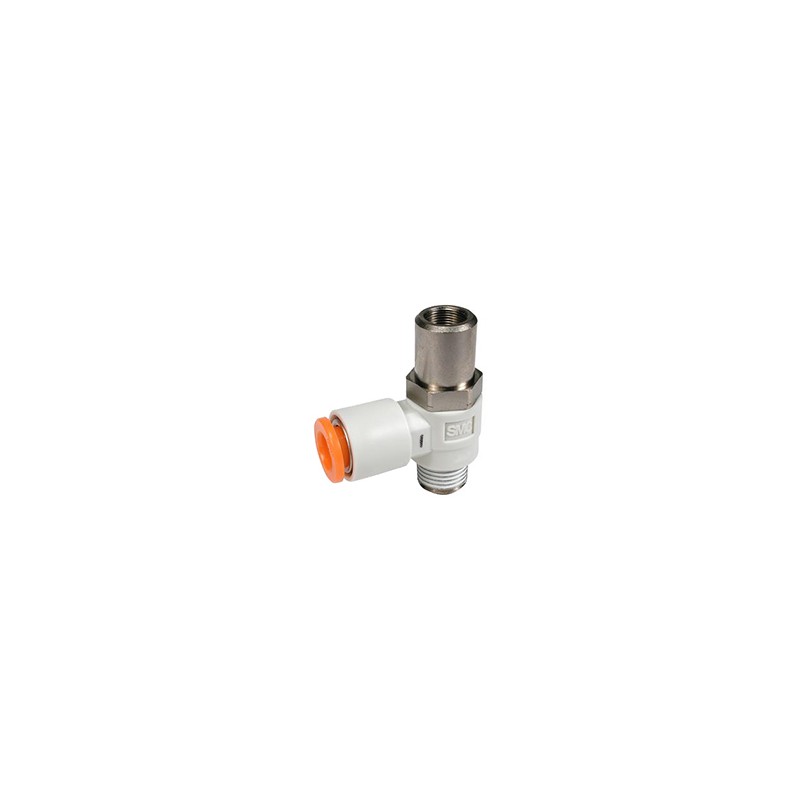 1 pcs - SMC AS Series Threaded Flow Controller, R 1/8 Inlet Port x 4mm Tube Outlet Port