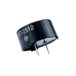 1 pcs : WT-2512 - Buzzers Transducer, Externally Driven Magnetic 12 V 55mA 1kHz 85dB @ 12V, 10cm Through Hole PC Pins