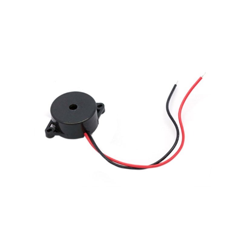 1 pcs : IP224512-2 - Buzzers Indicator, Internally Driven Piezo 12 V 5mA 4.5kHz 90dB @ 12V, 10cm Panel Mount, Flange Wire Leads