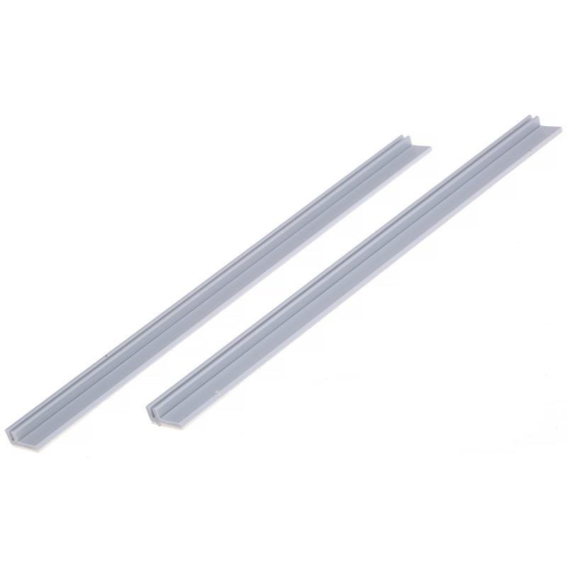 10 pcs - Essentra PCB Card Guide Adhesive-Backed Vertical Mount 204mm Long, 1.6mm Thick Max.