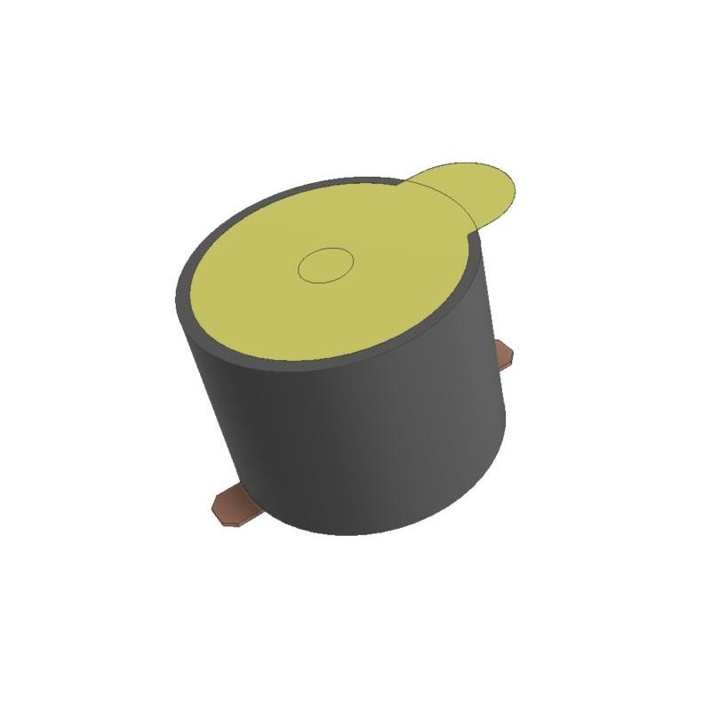 1 pcs : SMT-1220-TW-R-T/R - Buzzers Transducer, Externally Driven Magnetic 3 V 35mA 2kHz 80dB @ 3V, 10cm Surface Mount Solder Pa