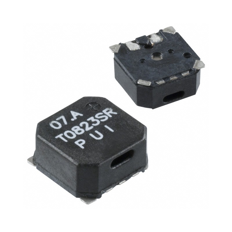 1 pcs : SMT-0823-S-R - Buzzers Transducer, Externally Driven Electromechanical/Magnetic 5 V 70mA 2.3kHz 87dB @ 5V, 10cm Surface 