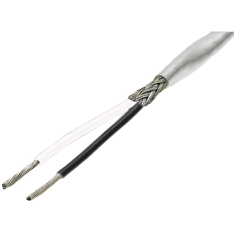 1 Reel of 100 M - TE Connectivity 55A Series Black/White Hook Up Wire, 24 AWG, 19/36 AWG, 100m, ETFE, Fluoropolymer Insulation