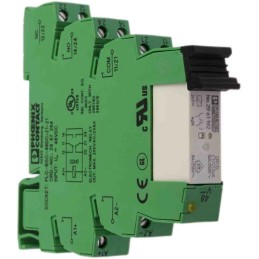 1 pcs - Phoenix Contact PLC-RSC- 48DC/21-21 Series Interface Relay, DIN Rail Mount, 48V dc Coil, DPDT, 2-Pole