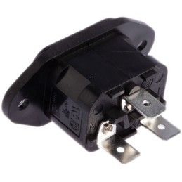1 pcs - Bulgin C14 Panel Mount IEC Connector Male, 10A, 250 V