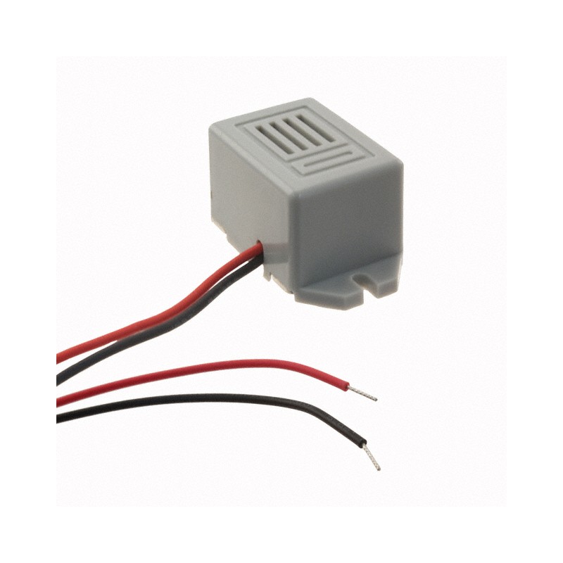 1 pcs : CS-3624 - Buzzers Indicator, Internally Driven Magnetic 24 V 35mA 78dB @ 24V, 30cm Panel Mount, Flange Wire Leads