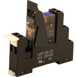 1 pcs - Hongfa Europe GMBH RMTFL Series Interface Relay, DIN Rail Mount, 24V dc Coil, SPDT, 1-Pole, 16A Load