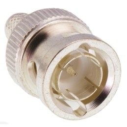 1 pcs - TE Connectivity, Plug Cable Mount BNC Connector, 75Ω, Crimp Termination, Straight Body