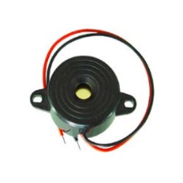 1 pcs : RBE-3.000-3012-NS1 - Buzzers Indicator, Internally Driven Magnetic 12 V 20mA 3kHz 90dB @ 12V, 10cm Panel Mount, Flange W